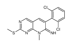 6-(2,6-Dichlorophenyl)-8-methyl-2-(methylthio)pyrido[2,3-d]pyrimidin-7(8H)-imine Structure