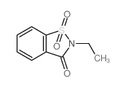 1,2-Benzisothiazol-3(2H)-one,2-ethyl-, 1,1-dioxide Structure