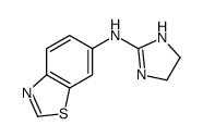 6-Benzothiazolamine,N-(4,5-dihydro-1H-imidazol-2-yl)-(9CI) Structure