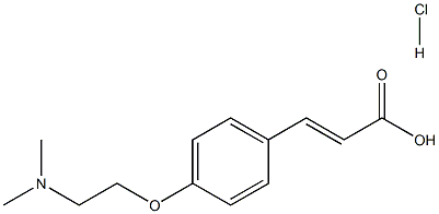 4-(2-DiMethylaMino)ethoxycinnaMic Acid Hydrochloride Structure