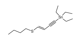 (4-(butylthio)but-3-en-1-yn-1-yl)triethylstannane Structure