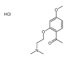 2-(2-acetyl-5-methoxyphenoxy)ethyl-dimethylazanium,chloride结构式