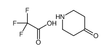 piperidin-4-one,2,2,2-trifluoroacetic acid结构式