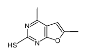 4,6-dimethylfuro[2,3-d]pyrimidine-2-thiol Structure