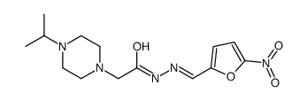 N'-[(5-Nitrofuran-2-yl)methylene]-4-isopropyl-1-piperazineacetic acid hydrazide结构式