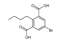 5-Bromo-2-butylbenzene-1,3-dicarboxylic acid结构式