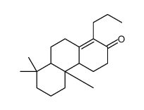 2(3H)-Phenanthrenone, 4,4a,4b,5,6,7,8,8a,9,10-decahydro-4b,8,8-trimethyl-1-propyl-, (4aR,4bS,8aS)-结构式