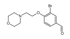 3-Bromo-4-(2-Morpholinoethoxy)benzaldehyde structure