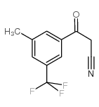 3-OXO-3-(3-METHYL-5-TRIFLUOROMETHYLPHENYL)-PROPIONITRILE structure