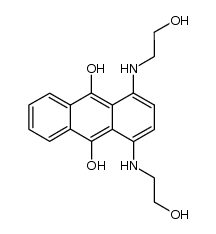 1,4-bis-[2-Hydroxy-aethylamino]-anthrahydrochinon结构式