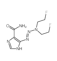 1H-Imidazole-4-carboxamide,5-[3,3-bis(2-fluoroethyl)-1-triazen-1-yl]-结构式