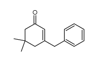 3-benzyl-5,5-dimethylcyclohex-2-ene-1-one结构式