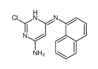 2-chloro-4-N-naphthalen-1-ylpyrimidine-4,6-diamine结构式