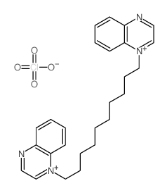 1-(10-quinoxalin-1-ium-1-yldecyl)quinoxalin-1-ium,perchlorate Structure