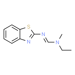 Methanimidamide, N-2-benzothiazolyl-N-ethyl-N-methyl- (9CI)结构式