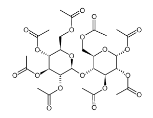 α-D-CELLOBIOSE OCTAACETATE Structure