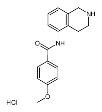 Isoquinoline, 1,2,3,4-tetrahydro-5-(4-methoxybenzamido)-, hydrochlorid e结构式