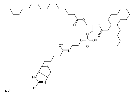 1,2-二棕榈酰基-sn-甘油-3-磷酸乙醇胺-N-(生物素)(钠盐)图片