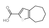 5,6,7,8-四氢-4h-环庚基[b]噻吩-2-羧酸结构式