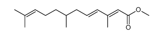 methyl 3,7,11-trimethyldodeca-2,4,10-trienoate结构式