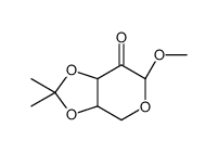 Methyl 3,4-O-Isopropylidene-β-L-erythro-pentopyranosid-2-ulose结构式