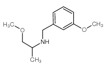 1-methoxy-N-[(3-methoxyphenyl)methyl]propan-2-amine structure