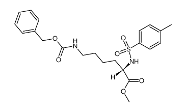 N-tosyl-N'-benzyloxycarbonyl-L-lysine methyl ester结构式