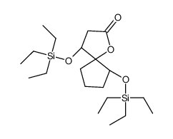 (4S,5R,9S)-4,9-bis(triethylsilyloxy)-1-oxaspiro[4.4]nonan-2-one Structure