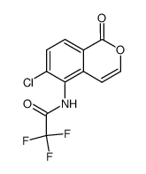 N-(6-chloro-1-oxo-1H-isochromen-5-yl)-2,2,2-trifluoroacetamide Structure