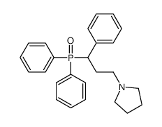 Diphenyl[α-[2-(1-pyrrolidinyl)ethyl]benzyl]phosphine oxide结构式