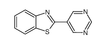 Benzothiazole, 2-(5-pyrimidinyl)- (9CI) Structure