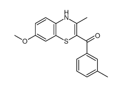 (7-Methoxy-3-methyl-4H-benzo[1,4]thiazin-2-yl)-m-tolyl-methanone Structure