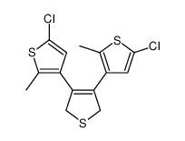 3,4-BIS(5-CHLORO-2-METHYLTHIOPHEN-3-YL)-2,5-DIHYDROTHIOPHENE结构式