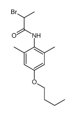 2-bromo-N-(4-butoxy-2,6-dimethylphenyl)propanamide结构式