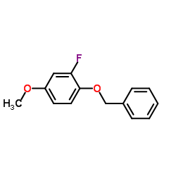 2-fluoro-4-methoxy-1-(phenylmethoxy)-benzene Structure