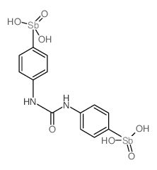 Urea,N,N'-bis[4-(dihydroxyoxidostibino)phenyl]-结构式