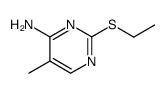 2-(Ethylthio)-5-methyl-4-pyrimidinamine结构式