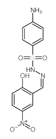 4-amino-N-[(3-nitro-6-oxo-1-cyclohexa-2,4-dienylidene)methyl]benzenesulfonohydrazide结构式