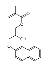 2-hydroxy-3-beta-naphthoxypropyl methacrylate structure