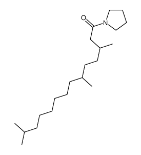 1-(3,6,13-Trimethyltetradecanoyl)pyrrolidine结构式