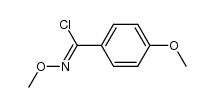 (E)-O-methyl-p-methoxybenzohydroximoyl chloride Structure