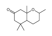 2,5,5,8a-tetramethyl-2,3,4,4a,6,8-hexahydrochromen-7-one Structure