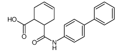 6-[(4-phenylphenyl)carbamoyl]cyclohex-3-ene-1-carboxylic acid Structure