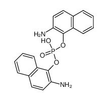 Bis-<2-amino-naphth-1-yl>-phosphat Structure