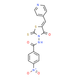 4-nitro-N-[4-oxo-5-(4-pyridinylmethylene)-2-thioxo-1,3-thiazolidin-3-yl]benzamide picture