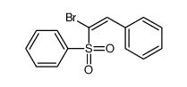 [2-(benzenesulfonyl)-2-bromoethenyl]benzene Structure