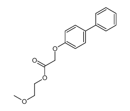 2-methoxyethyl 2-(4-phenylphenoxy)acetate Structure