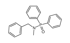 P-diphenyl(N-benzyl-N-methyl)-λ5-phosphinamide结构式