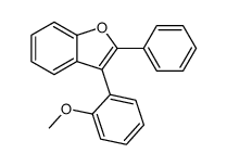 3-(2-methoxyphenyl)-2-phenyl-1-benzofuran结构式