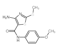 4-amino-N-(4-methoxyphenyl)-2-methylsulfanyl-1,3-thiazole-5-carboxamide picture